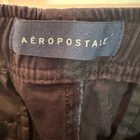 AERO Aeropostale Mens Jogger Pants Small Classic Fit Black Pkts Drawstring - Picture 5 of 7